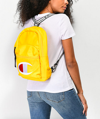 champion backpack womens yellow